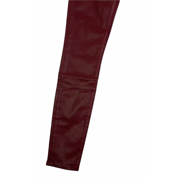 Hudson Womens Los Angeles Burgundy Mid Rise Flat F - Picture 6 of 8